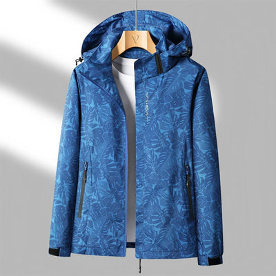 Wasserdichte-Jacke mit Blumenmuster für Frauen