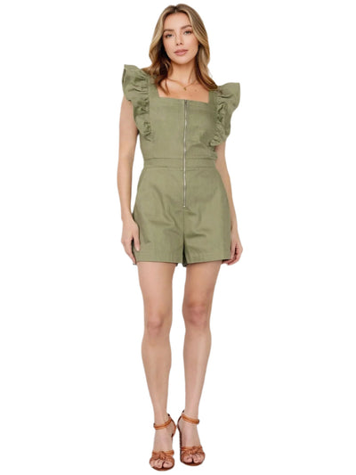 Clara - Flatternder kurzärmeliger Jumpsuit