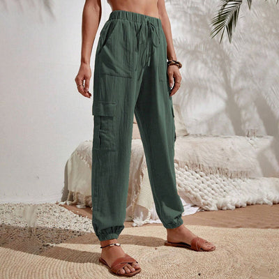 Amina leichte Cargohose | Farbige luftige Sommerhosen Damen - Perfekt für den Sommer