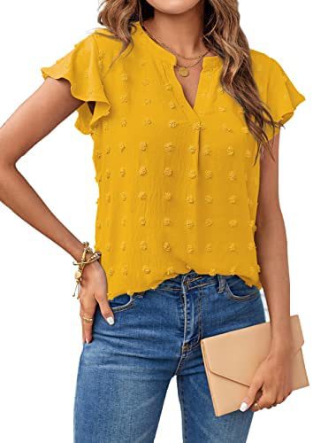 Amelina® | Ärmellose Damenbluse mit V-Ausschnitt
