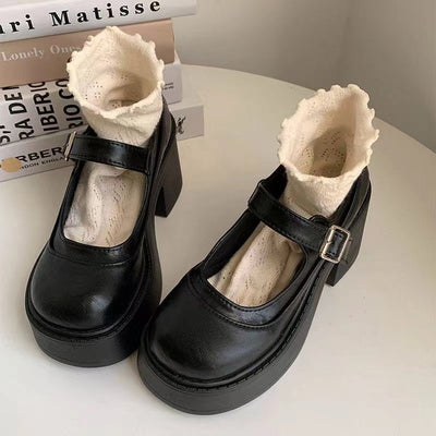 Retro Dirndl Schuhe für Damen | Plateau