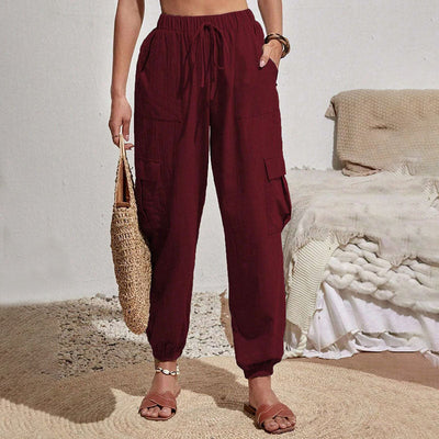 Amina leichte Cargohose | Farbige luftige Sommerhosen Damen - Perfekt für den Sommer
