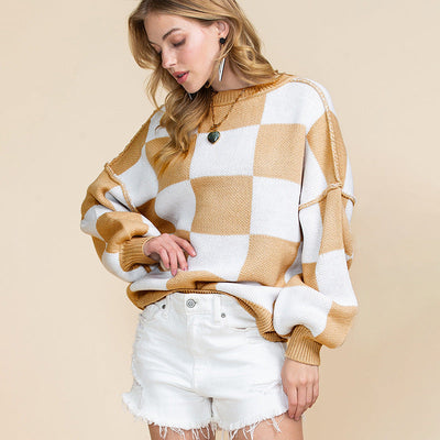 Damen FREIZEITSTIL KAROMUSTER | MODISCH, BEQUEM, VIELSEITIG