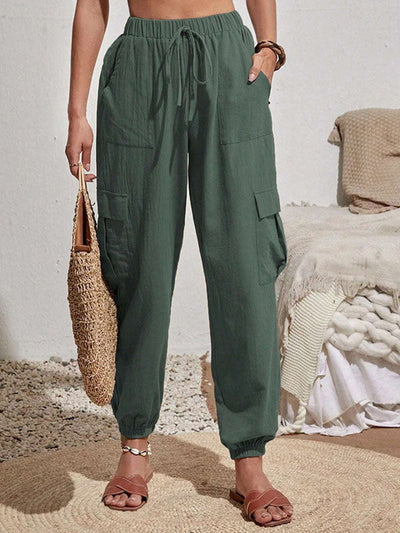 Amina leichte Cargohose | Farbige luftige Sommerhosen Damen - Perfekt für den Sommer