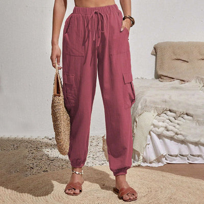 Amina leichte Cargohose | Farbige luftige Sommerhosen Damen - Perfekt für den Sommer