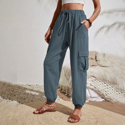 Amina leichte Cargohose | Farbige luftige Sommerhosen Damen - Perfekt für den Sommer
