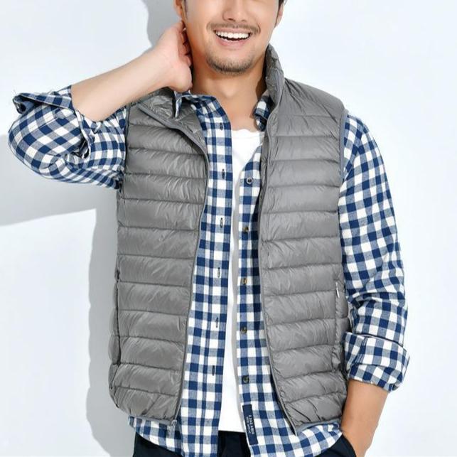 Weste für Herren - Leichte wattierte Sommerjacke für den Sommer