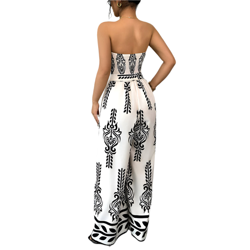Kelly - Eleganter Jumpsuit mit grafischem Design