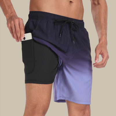 Badeshorts für Herren - Schnelltrocknende Sommer-Boardshorts mit Handytasche