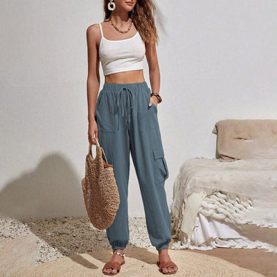 Amina leichte Cargohose | Farbige luftige Sommerhosen Damen - Perfekt für den Sommer