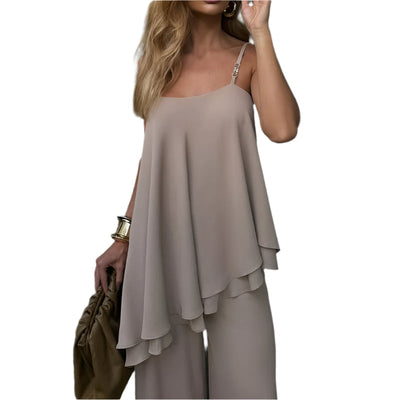 Carly - Voluminöses Jumpsuit mit Rüschen-Details