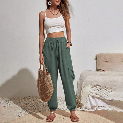 Amina leichte Cargohose | Farbige luftige Sommerhosen Damen - Perfekt für den Sommer