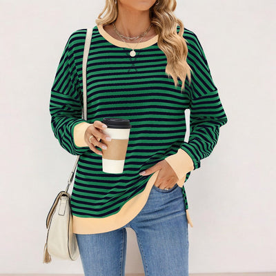 Gemütlicher Gestreifter Pullover für Frauen