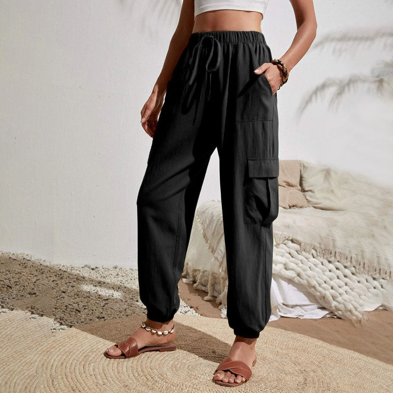 Amina leichte Cargohose | Farbige luftige Sommerhosen Damen - Perfekt für den Sommer