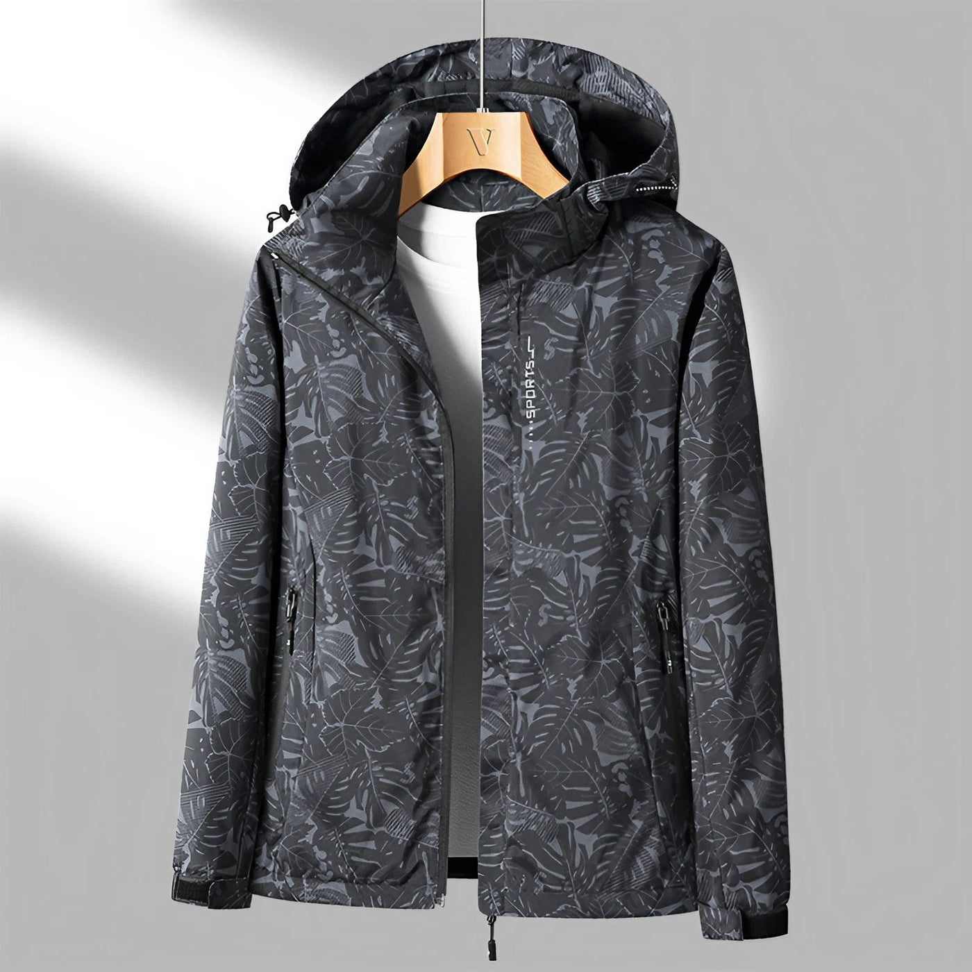 Wasserdichte-Jacke mit Blumenmuster für Frauen