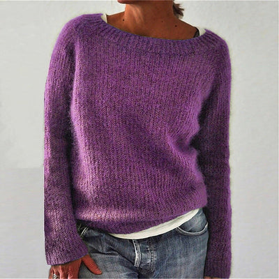 Klassischer Strickpullover für Frauen