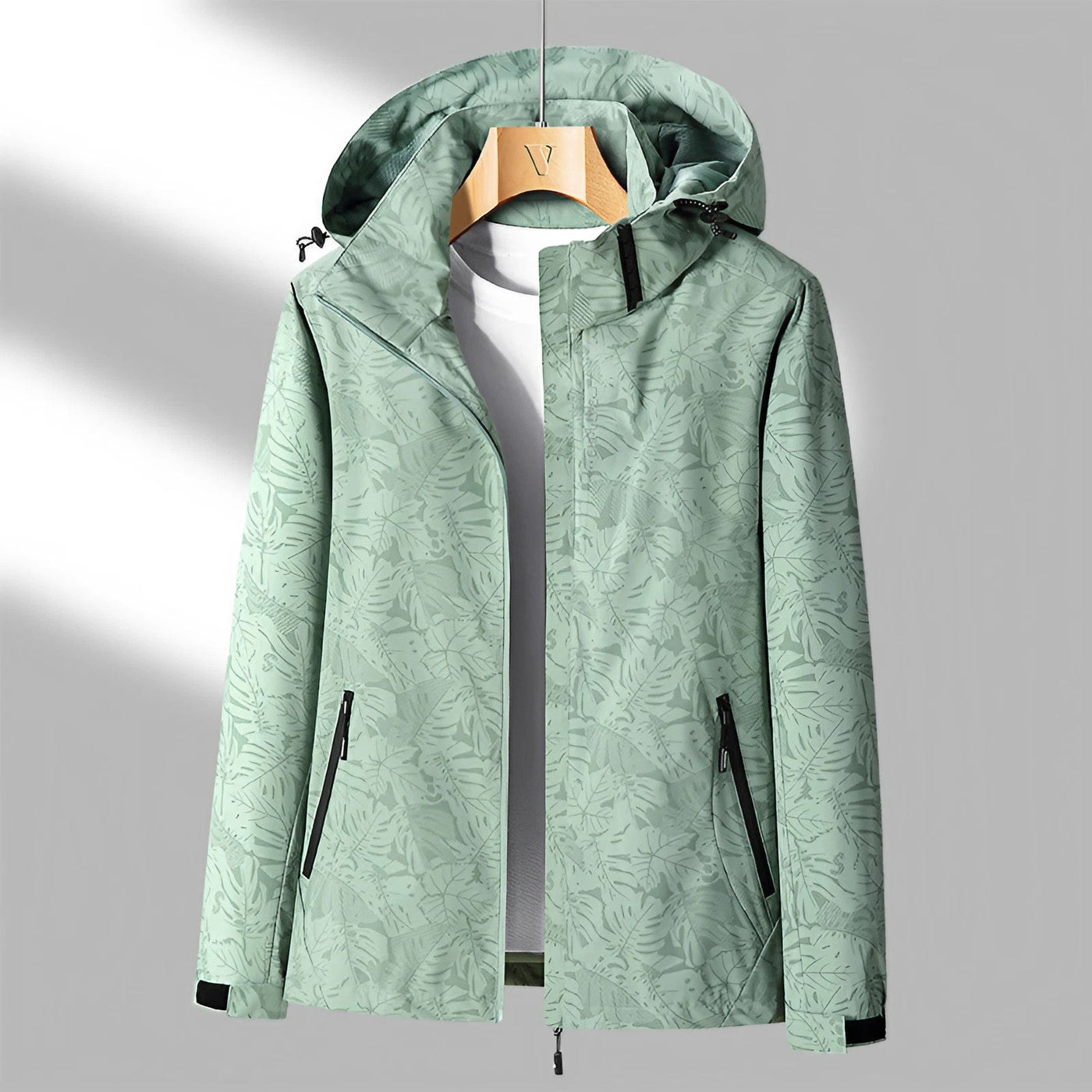 Wasserdichte-Jacke mit Blumenmuster für Frauen