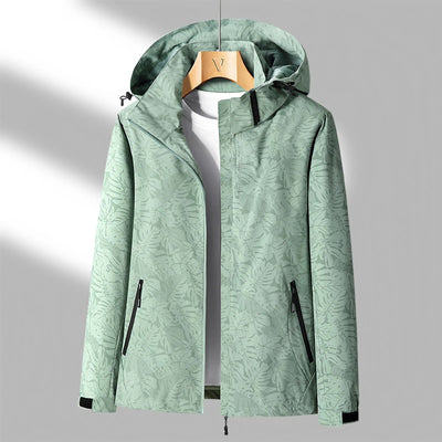Wasserdichte-Jacke mit Blumenmuster für Frauen