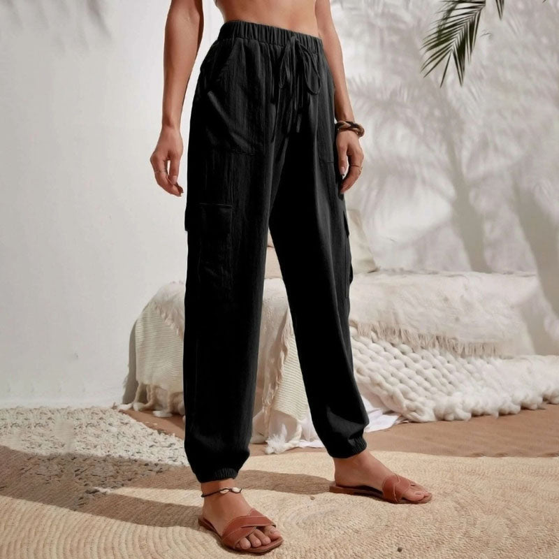 Amina leichte Cargohose | Farbige luftige Sommerhosen Damen - Perfekt für den Sommer