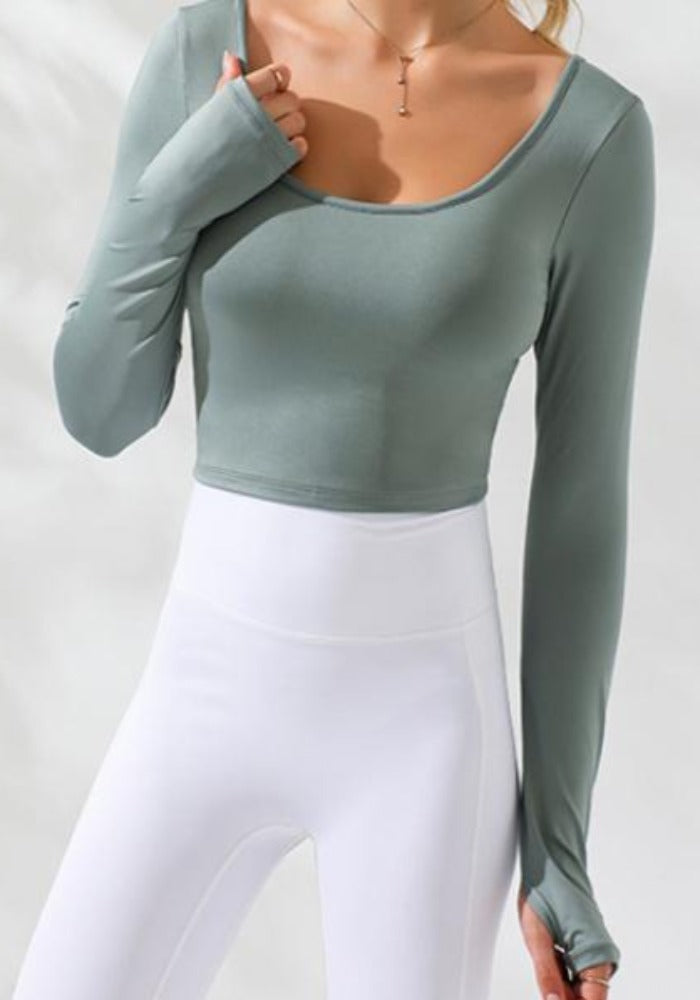 T-Shirt mit integriertem BH – Amber