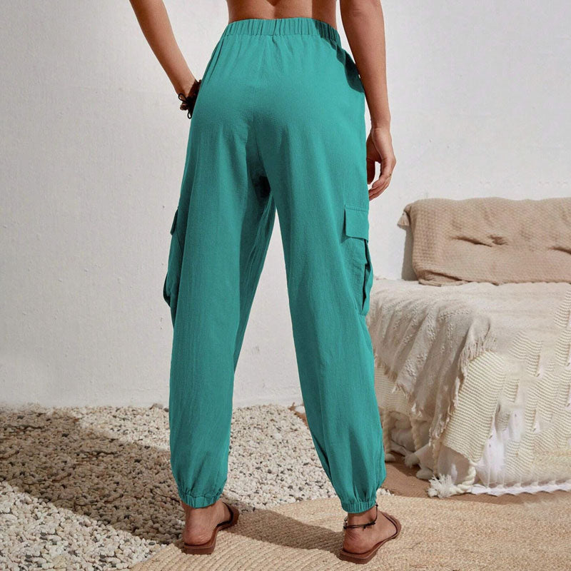 Amina leichte Cargohose | Farbige luftige Sommerhosen Damen - Perfekt für den Sommer