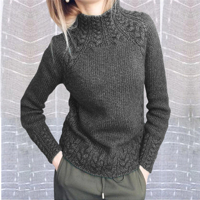 DAMES KABELSTRICKPULLOVER | ELEGANTER WARMER STIL
