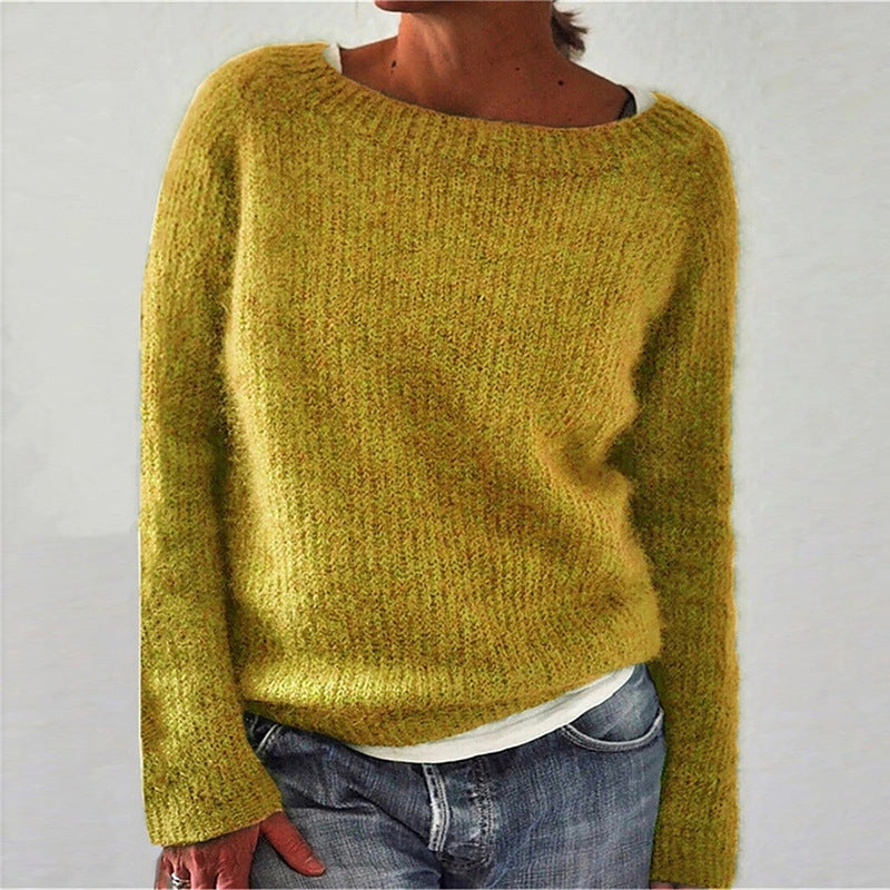 Klassischer Strickpullover für Frauen