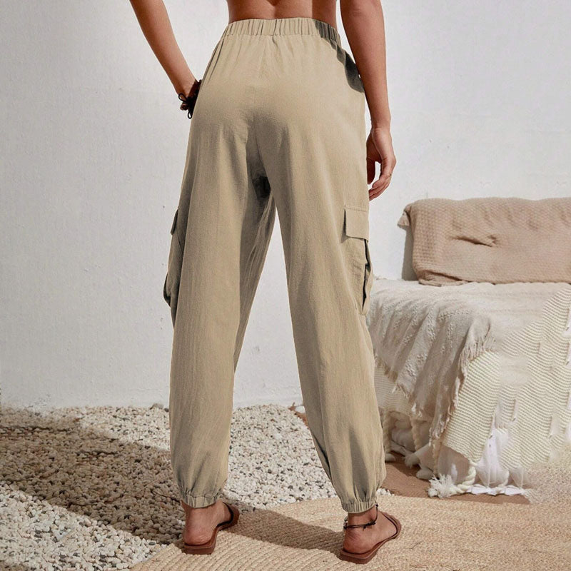 Amina leichte Cargohose | Farbige luftige Sommerhosen Damen - Perfekt für den Sommer