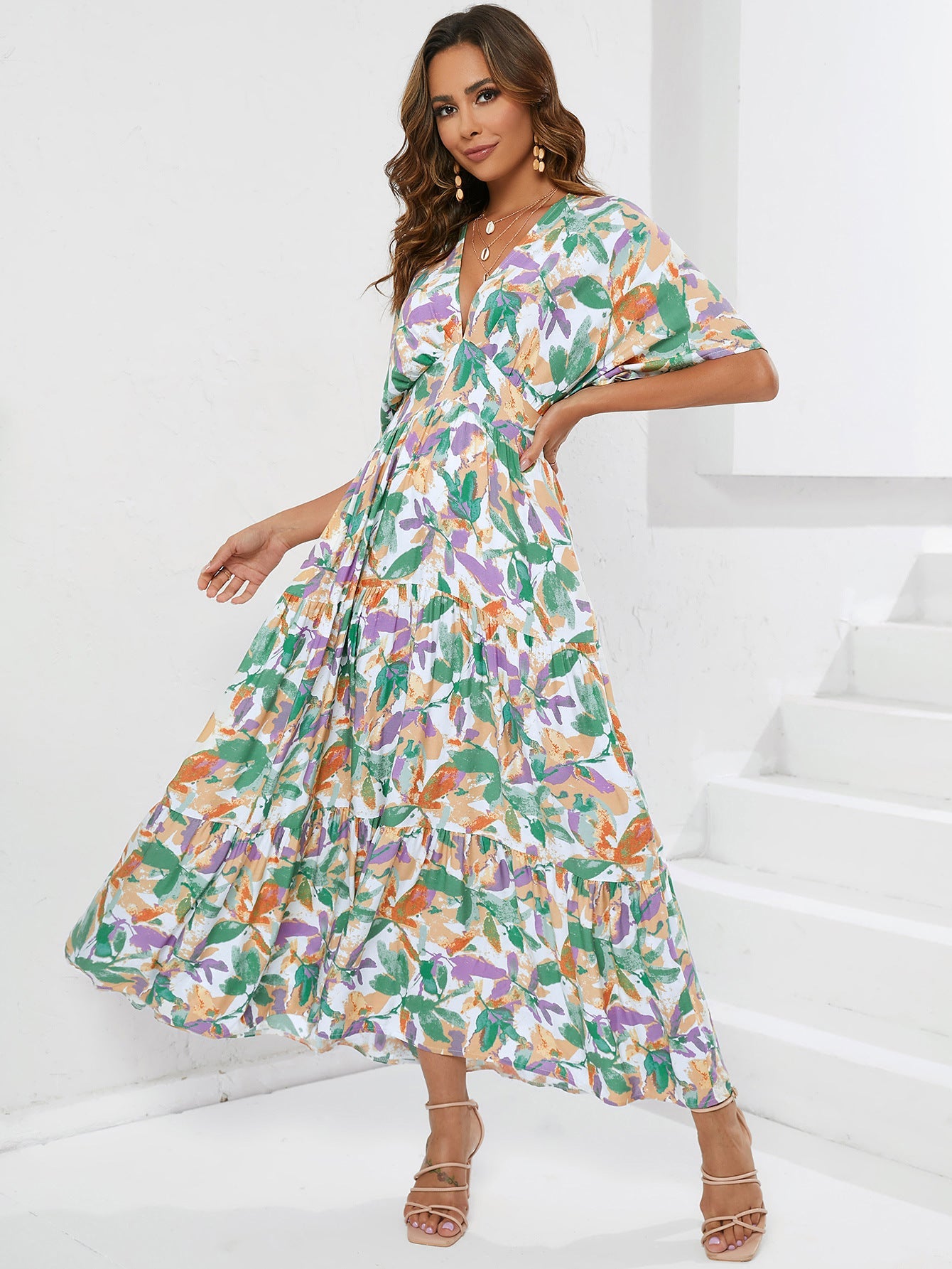 Bea - Blumiges Sommer-Maxikleid