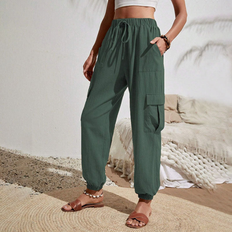 Amina leichte Cargohose | Farbige luftige Sommerhosen Damen - Perfekt für den Sommer
