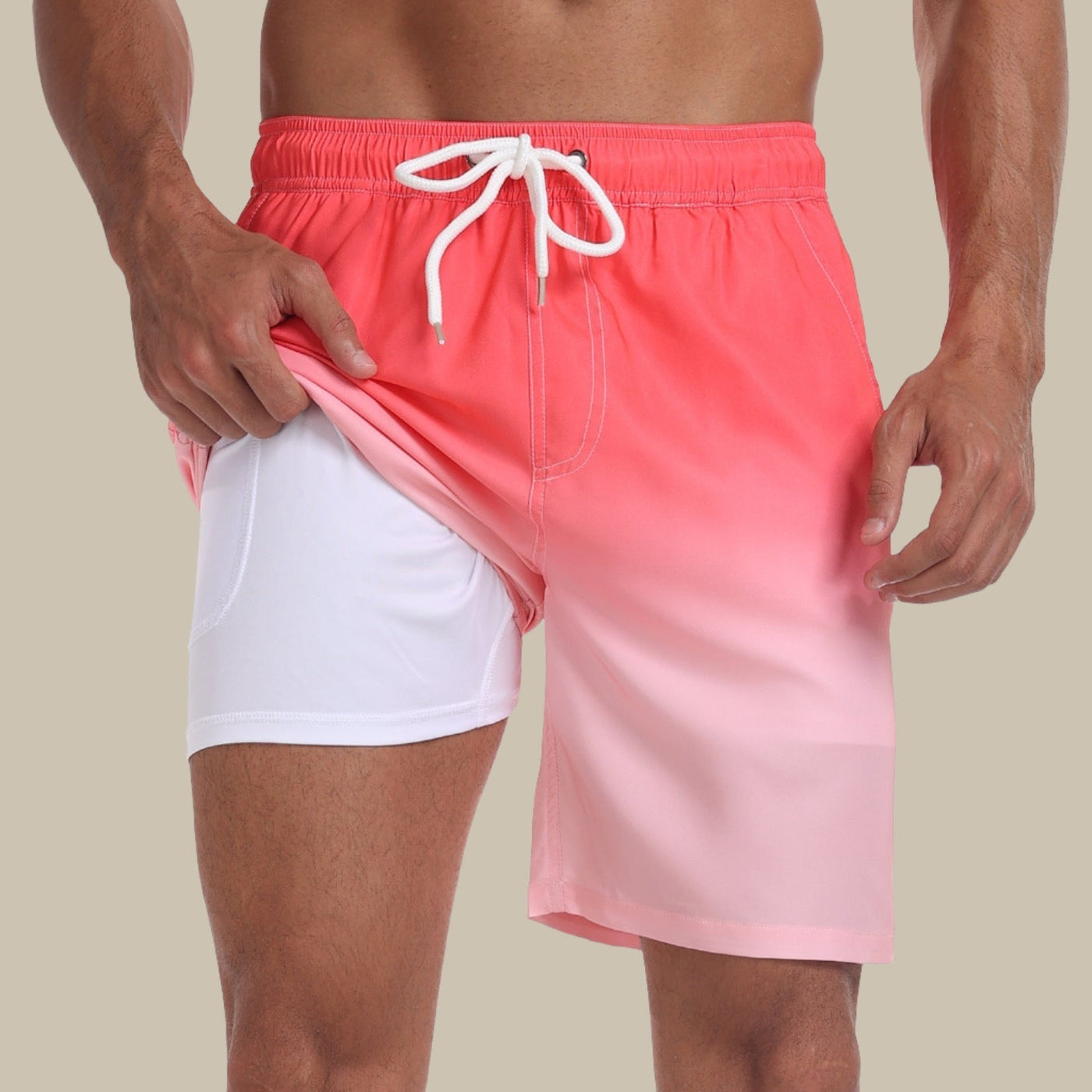 Badeshorts für Herren - Schnelltrocknende Sommer-Boardshorts mit Handytasche