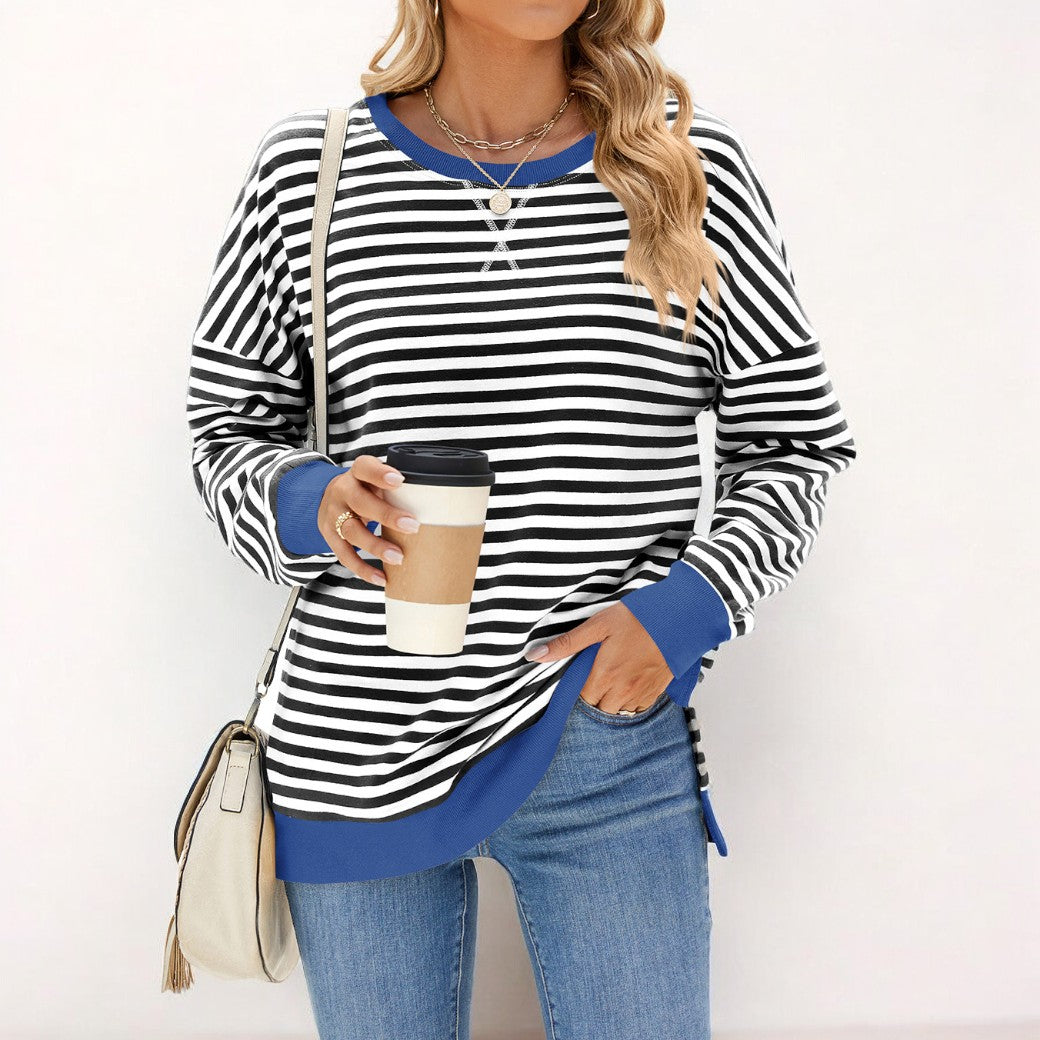 Gemütlicher Gestreifter Pullover für Frauen