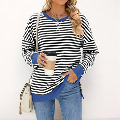 Gemütlicher Gestreifter Pullover für Frauen