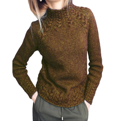 DAMES KABELSTRICKPULLOVER | ELEGANTER WARMER STIL
