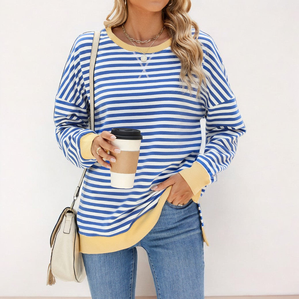 Gemütlicher Gestreifter Pullover für Frauen