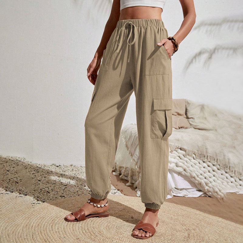 Amina leichte Cargohose | Farbige luftige Sommerhosen Damen - Perfekt für den Sommer