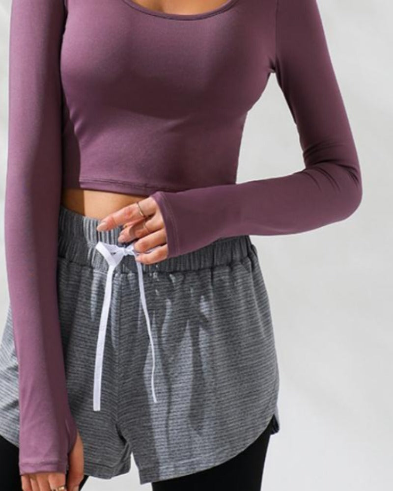 T-Shirt mit integriertem BH – Amber