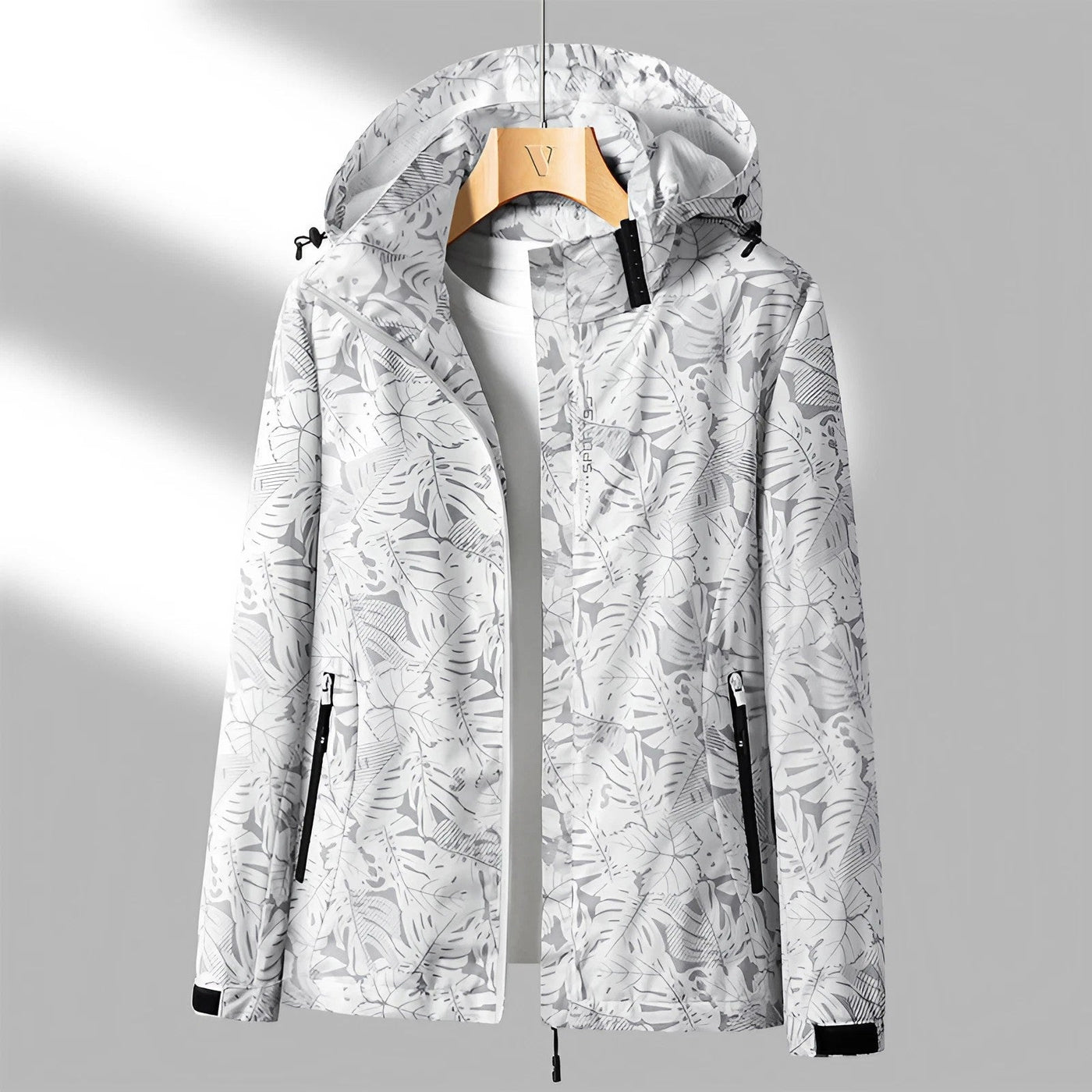 Wasserdichte-Jacke mit Blumenmuster für Frauen