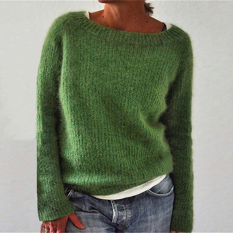 Klassischer Strickpullover für Frauen