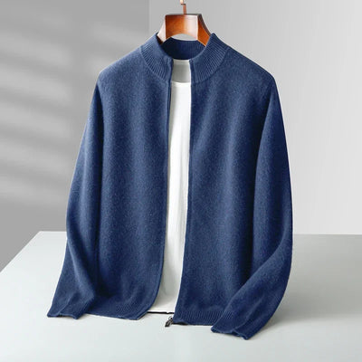 Herren Luxus Kaschmir Strickjacke in Premium Qualität