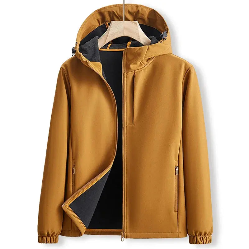 Herren Winter Kapuzen Bomberjacke Elegant