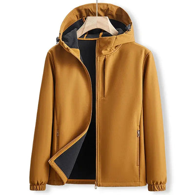 Herren Winter Kapuzen Bomberjacke Elegant