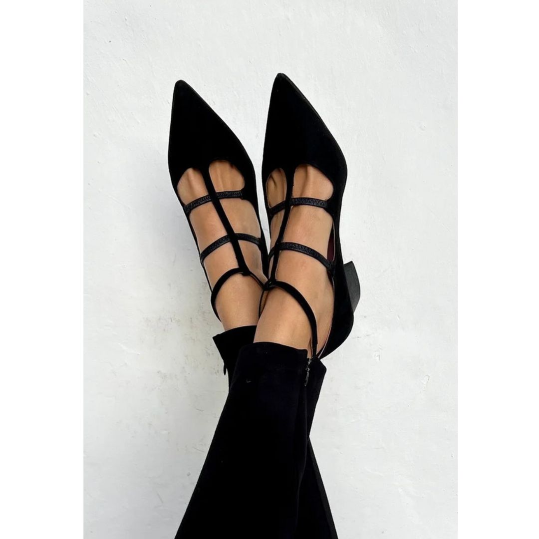 Evy™ – Schwarze Pumps mit spitzer Spitze