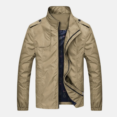 Sommerjacke für Herren - Leichte, wasserdichte Jacke mit Kragen