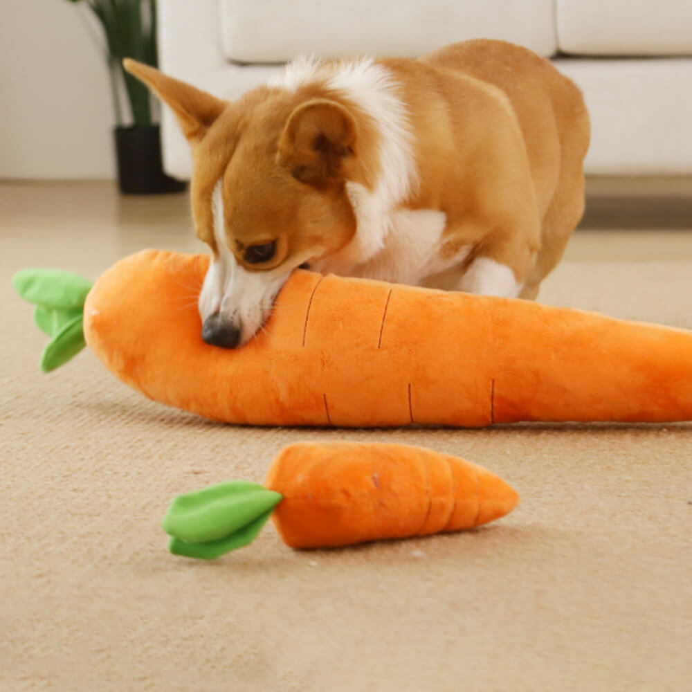 Willy Wortel Hundespielzeug | Unzerstörbares Sommer-Hundespielzeug mit Quietscher