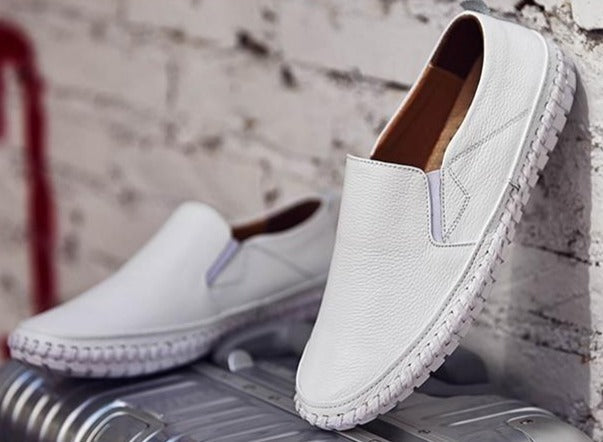 Orthopädische Schuhe | Fußgewölbeunterstützung | Ergonomisch | Schlupfschuhe | Herrenschuhe