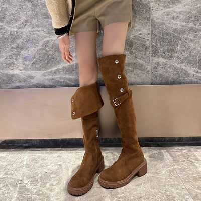 Ellie Sommer Stiefel | Trendige Overknee-Stiefel mit Absatz für Damen