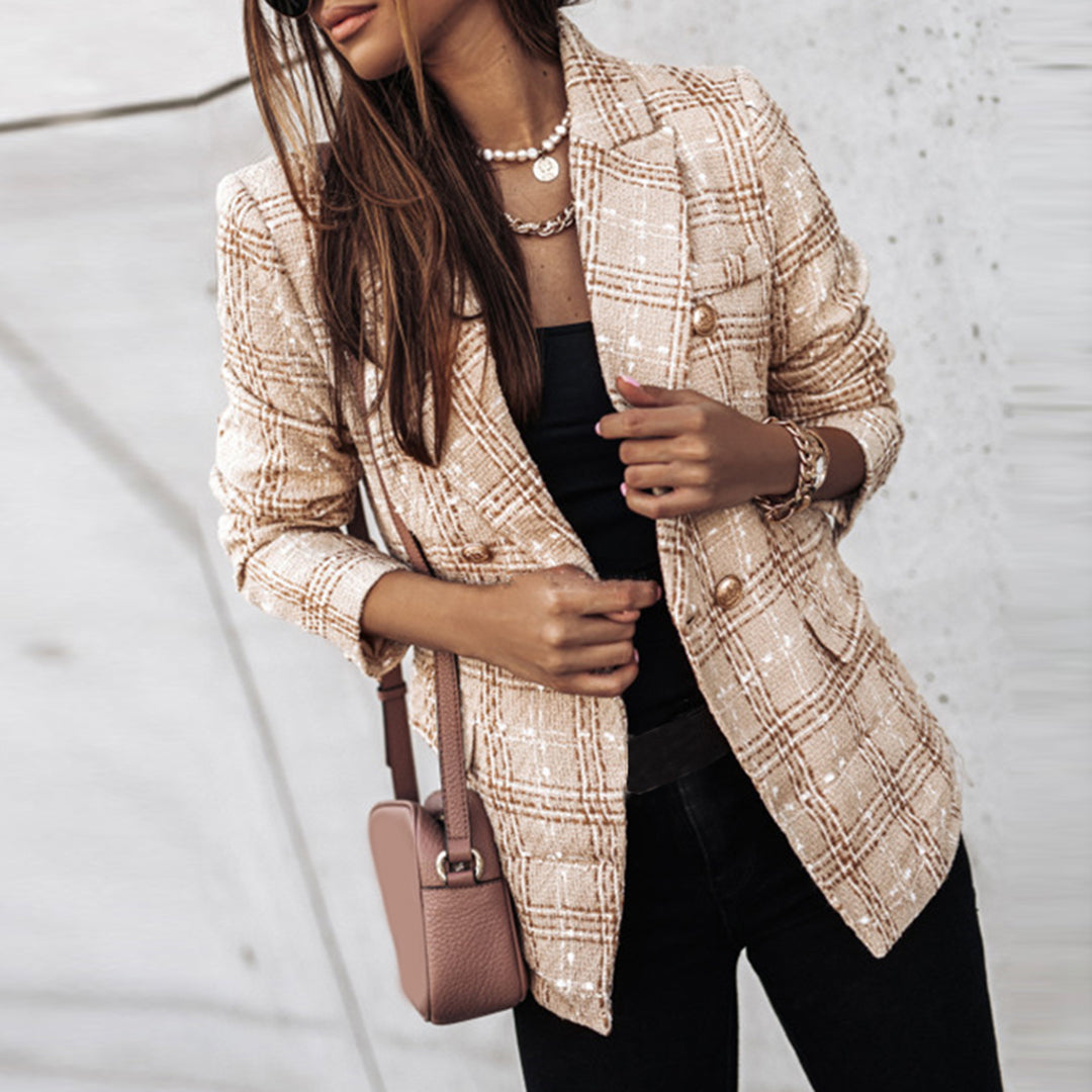 Eleganter Tweed-Blazer | Doppelreihig | Zeitlose Raffinesse