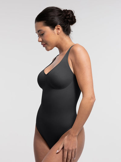 Sculpting-Bodysuit mit U-Ausschnitt und Tanga