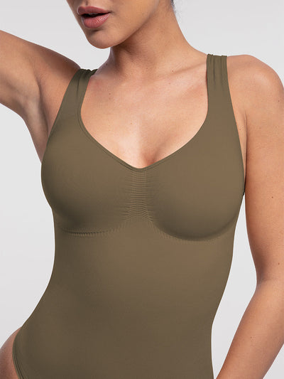 Sculpting-Bodysuit mit U-Ausschnitt und Tanga
